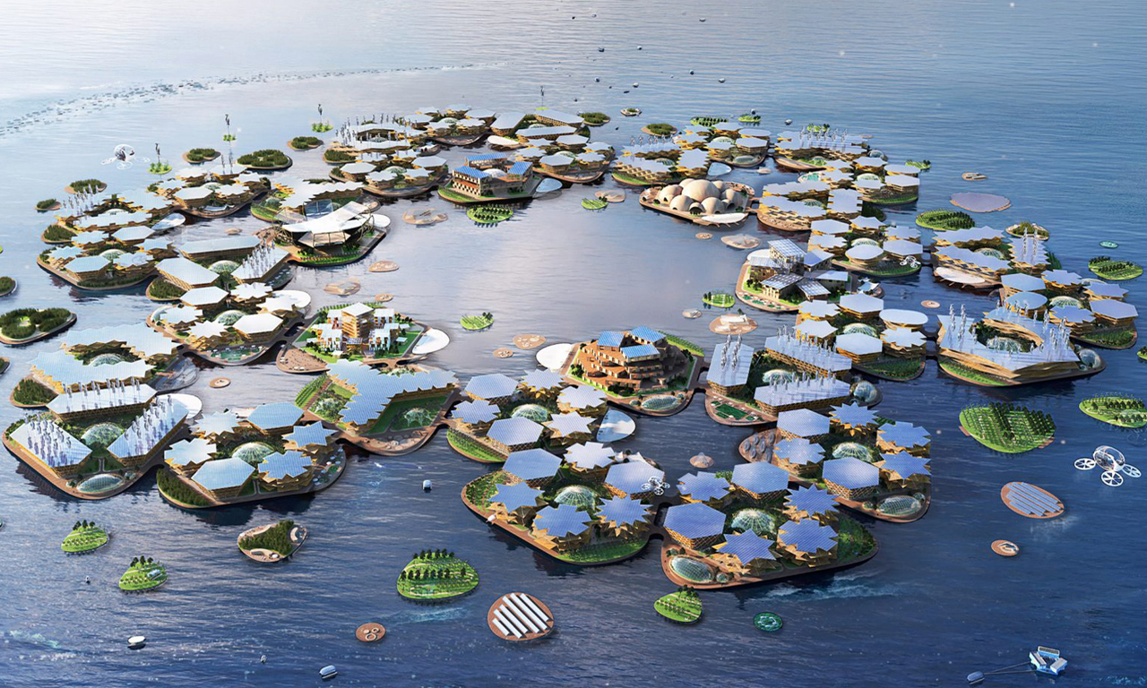 Oceanix City може да приюти около 10 000 души.