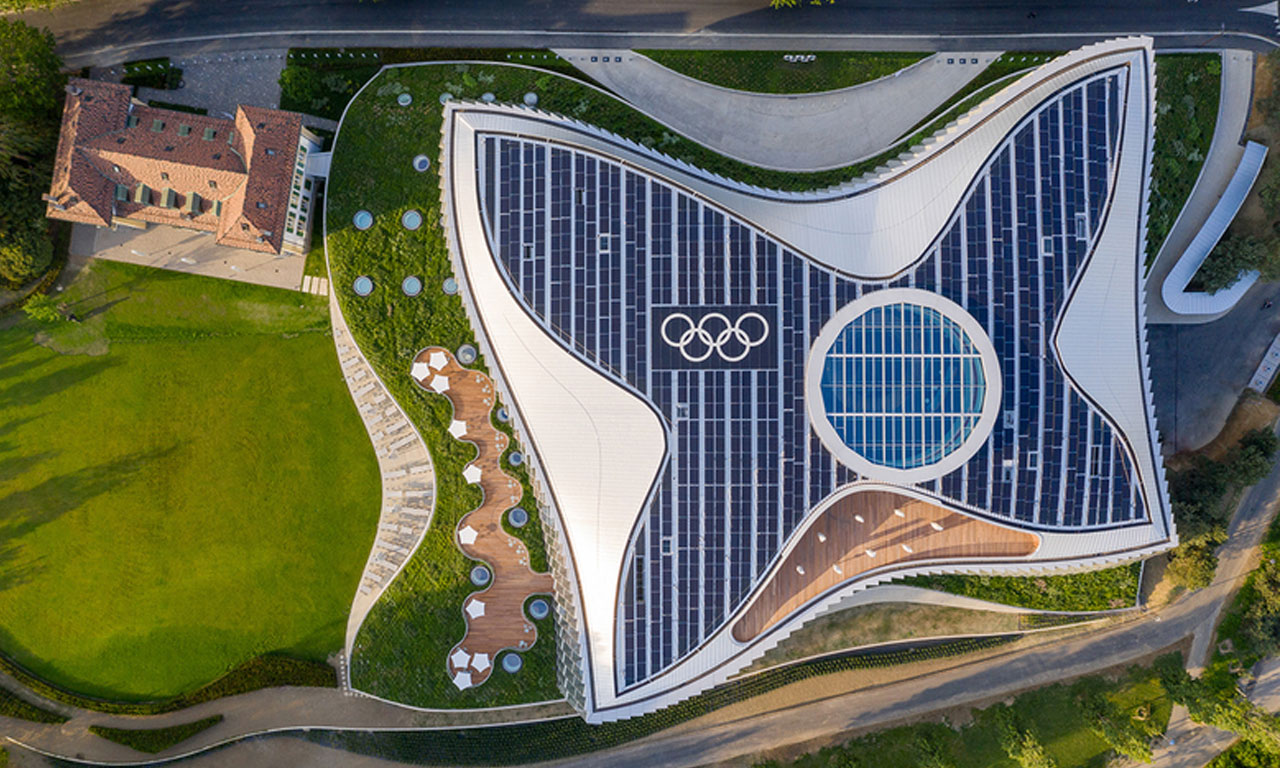 Олимпийската къща се формира около пет ключови цели: движение, прозрачност, гъвкавост, устойчивост и сътрудничество, всяка от които превръща основните принципи на Олимпийското движение в структурни елементи на сградата.