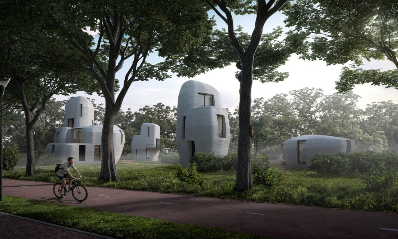 Кварталът от 3D-бетонови къщи се изгражда в Meerhoven